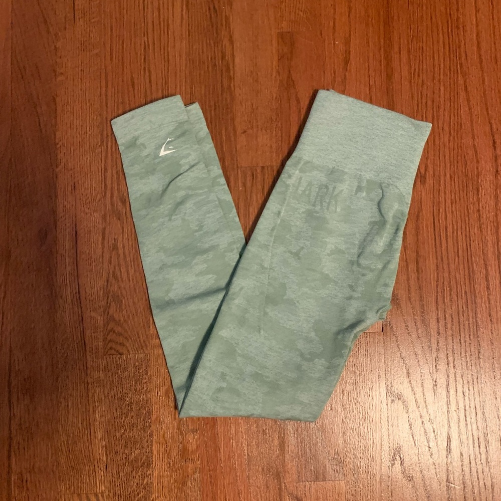 gymshark green adapt camo seamless legging